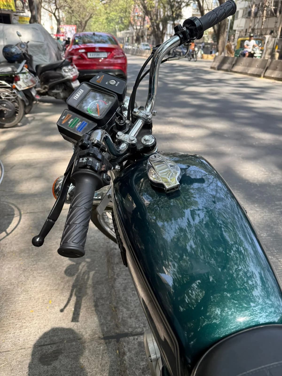 1988 Yamaha RX 100 bottle green - portrait 2